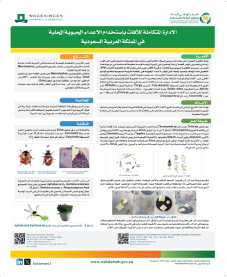 الإدارة المتكاملة للآفات (IPM) بإستخدام الأعداء حيوية المحلية في المملكة العربية السعودية